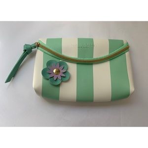 Elizabeth Arden mint & white makeup bag 🌸💄